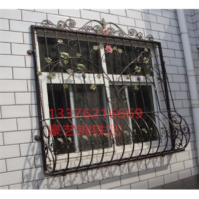 Wrought iron window