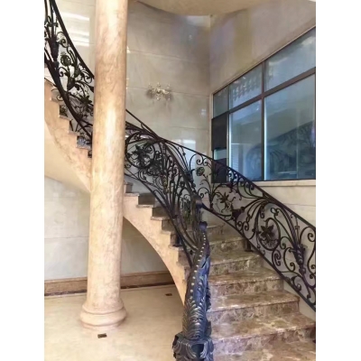 Iron art stair handrails